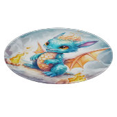 Crystalized Niedlich Baby Blue Dragon-68799 Schneidebrett (Ecke)