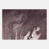 Crystalized Red Agate | Ruby Crimson Marbled Stone Geschenkpapier Set (Vorderseite 2)