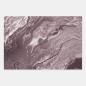 Crystalized Red Agate | Ruby Crimson Marbled Stone Geschenkpapier Set (Vorderseite)