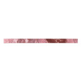 Crystalized Red Agate | Ruby Crimson Marbled Stone Satinband (Vorderseite)
