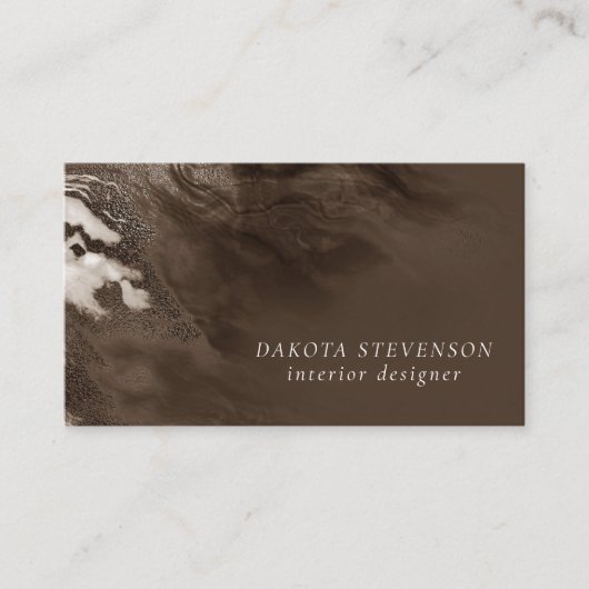 Crystalized Red Agate | Ruby Crimson Marbled Stone Visitenkarte (Vorderseite)