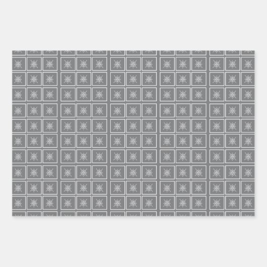 Crystalized Snowflake Geschenkpapier Set (Vorderseite 3)