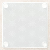 Crystalized Snowflake Glasuntersetzer (Rückseite)