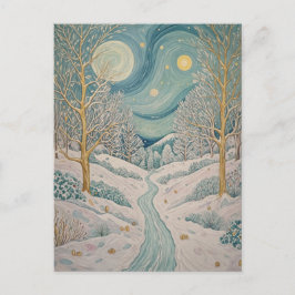 Crystalliierter Bach Postkarte