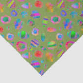 Crystalline Riverbed Moss Green Seidenpapier (Ausschnitt)