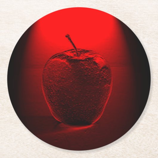 Crystallisierter Apfelwein-Untersetzer Runder Pappuntersetzer (Vorderseite)