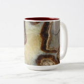 Crystallisiertes Gesteinsdesign Zweifarbige Tasse (VorderseiteRechts)