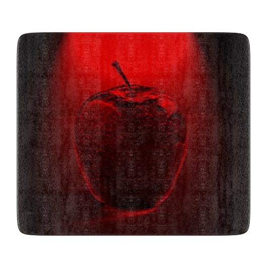 Crystallized Red Apple Schneidebrett (Vorderseite)