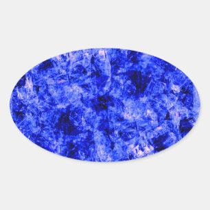Crystallized von Kenneth Yoncich Ovaler Aufkleber