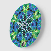 Crystalmarine Kaleidoskop Große Wanduhr (Winkel)