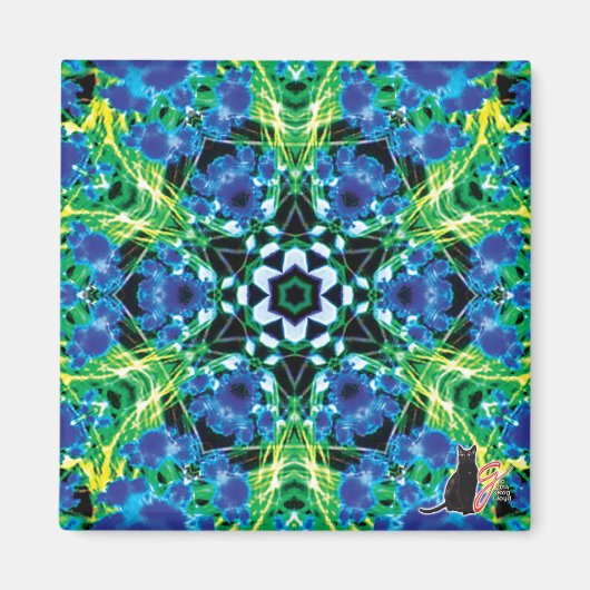 Crystalmarine Kaleidoskop Magnet (Vorne)