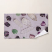 Crystals Gems Energy Vibes Design Badhandtuch Set (Handtuch)