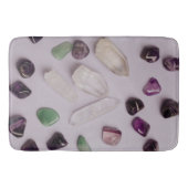 Crystals Gems Energy Vibes Design Bath Mat Badematte (Vorderseite)