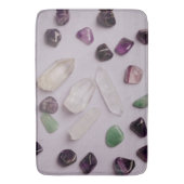 Crystals Gems Energy Vibes Design Bath Mat Badematte (Vorderseite Vertikal)
