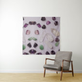 Crystals Gems Yoga Energy Wall Art Tapestes Wandteppich (Beispiel (Horizontal))