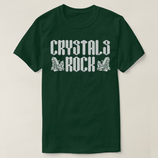 Crystals Harder als Rock Stone Elements Crystal 4 T-Shirt (Design vorne)