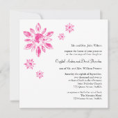 Crystals Hochzeitseinladung (weiß) Einladung (Vorderseite)