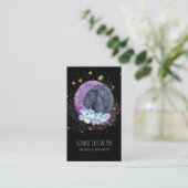 *~* Crystals Moon Sky Cosmos Stars Universum Visitenkarte (Stehend Vorderseite)