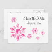 Crystal's Save the Date Postkarte (Vorne/Hinten)