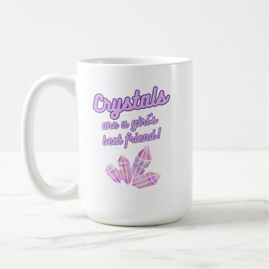 Crystal's sind eine Girl's Best Friend Coffee Tass Kaffeetasse (Links)