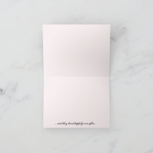 Crystal's Wedding Dankeschön Karte (pink) (Innenseite)