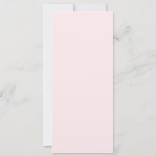 Crystal's Wedding Probe Dinner Einladung pink (Rückseite)