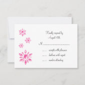 Crystal's Wedding RSVP (weiß) (Vorderseite)