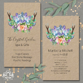 Crystals Yoga Energy Healer Psychische Reiki Welln Visitenkarte