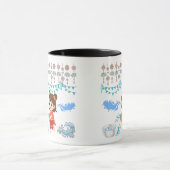 Crystalwasser-Feier schwarz & weiß Tasse (Zentrum)