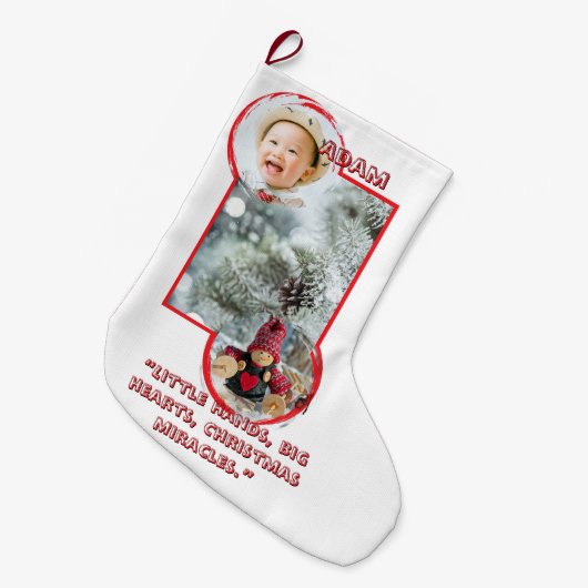 CS03 Weihnachtsstrumpf Großer Weihnachtsstrumpf (Vorderansicht (hängend))