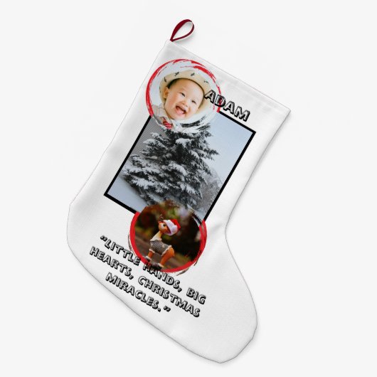 CS04 Weihnachtsstrumpf Großer Weihnachtsstrumpf (Vorderansicht (hängend))