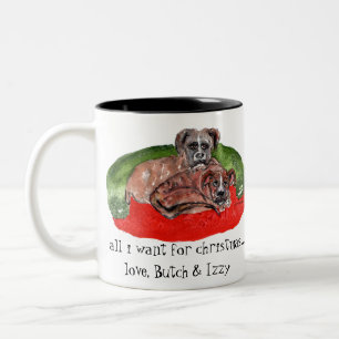 cs 80 Xmas 2019 Butch & Izzy001 (2) Zweifarbige Tasse