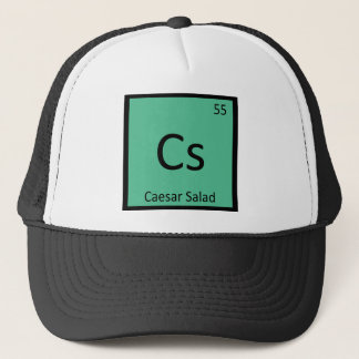 Cs - Cäsar Salad Chemistry Periodic Table Symbol Truckerkappe