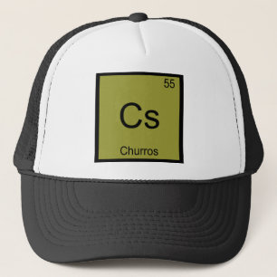 Cs - Churros Lustiges Chemie-Element-Symbol-T-Shir Truckerkappe