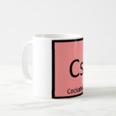 Cs - Cockatiels Chemistry Periodic Table Element Kaffeetasse (Vorderseite Links)