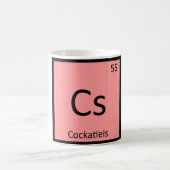 Cs - Cockatiels Chemistry Periodic Table Element Kaffeetasse (Mittel)