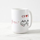 "CS-Herz WS " Kaffeetasse (VorderseiteRechts)