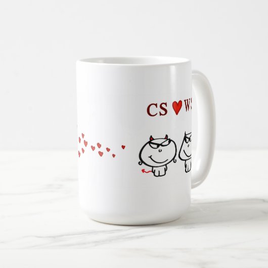 "CS-Herz WS " Kaffeetasse (VorderseiteRechts)