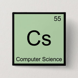 Cs - Informatik Chemie Elementsymbol T-Shirt Button