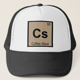 Cs - Kaffee-Stout Bier-Chemie-Periodensystem Truckerkappe