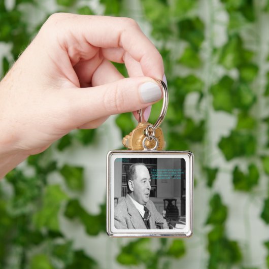 CS Lewis & "Other Worlds"-Zitat Schlüsselanhänger (Hand)