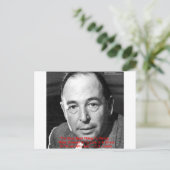 CS Lewis "Surround Yourself" Zitate von Weisheit Postkarte (Stehend Vorderseite)