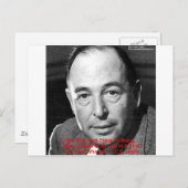 CS Lewis "Surround Yourself" Zitate von Weisheit Postkarte (Vorne/Hinten)