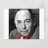 CS Lewis "Surround Yourself" Zitate von Weisheit Postkarte (Vorderseite)