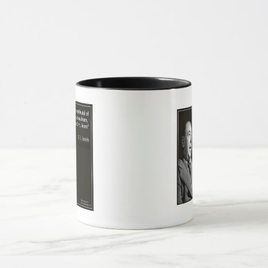 CS Lewis Zitat "Mein Gott" Tasse (Zentrum)