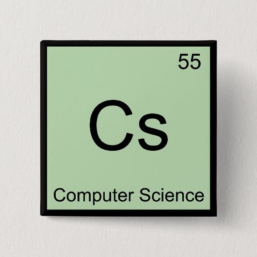 CS - Symbol-T-Shirt für Computerwissenschaften - C Button (Vorderseite)