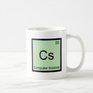 CS - Symbol-T-Shirt für Computerwissenschaften - C Kaffeetasse