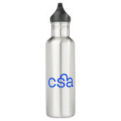 CSA Wasserflasche aus Edelstahl Edelstahlflasche (Rechts)