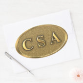CSA Zivil War Sticker (Umschlag)