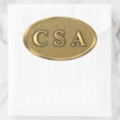 CSA Zivil War Sticker (Tasche)